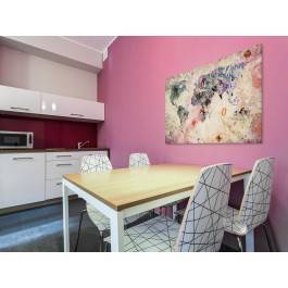 Alfabet podróżnika - nowoczesny obraz na płótnie - 120x80 cm