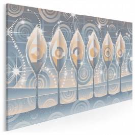 Perłowa sekwencja - nowoczesny obraz na płótnie - 120x80 cm