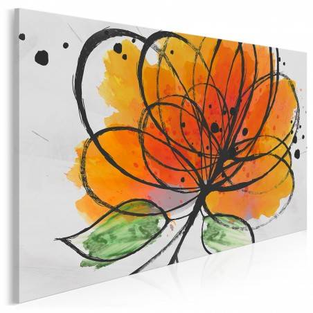 Przeplatane naturą - nowoczesny obraz na płótnie - 120x80 cm