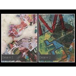 Alfabet podróżnika - nowoczesny obraz na płótnie - 120x80 cm