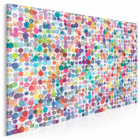 Kropka w kropkę - nowoczesny obraz na płótnie - 120x80 cm