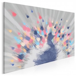 Rozpromieniony - nowoczesny obraz do sypialni - 120x80 cm