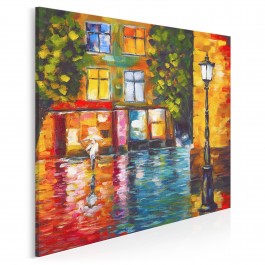 Płynący trotuar - nowoczesny obraz na płótnie - 80x80 cm