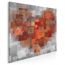 Pamiętnik uczuć - nowoczesny obraz do sypialni - 80x80 cm