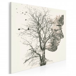 Kiełkujące idee - nowoczesny obraz na płótnie - 80x80 cm