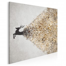 Krater ekstrawertyzmu - nowoczesny obraz na płótnie - 80x80 cm