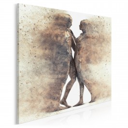 Metafizyka miłości - nowoczesny obraz na płótnie - 80x80 cm