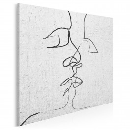 Pętla egzystencji - nowoczesny obraz na płótnie - 80x80 cm