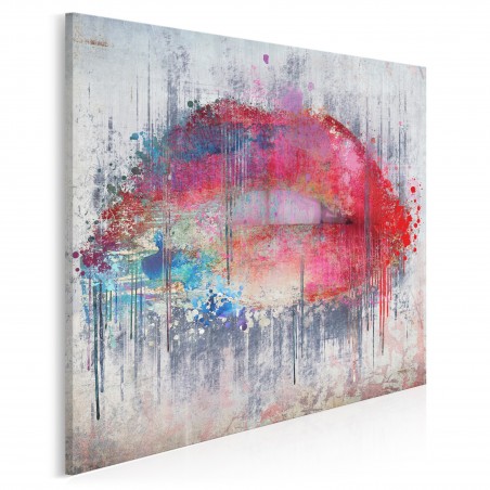 Smak słów - nowoczesny obraz na płótnie - 80x80 cm