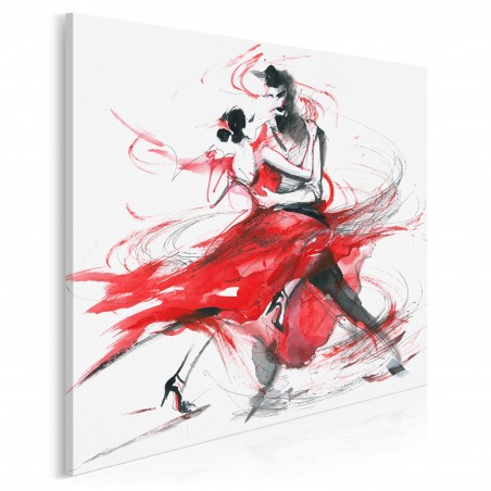 Tango - nowoczesny obraz na płótnie - 80x80 cm