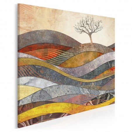 Wzgórze cudów - nowoczesny obraz na płótnie - 80x80 cm
