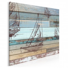 Wiatr w żagle - nowoczesny obraz na płótnie - 80x80 cm
