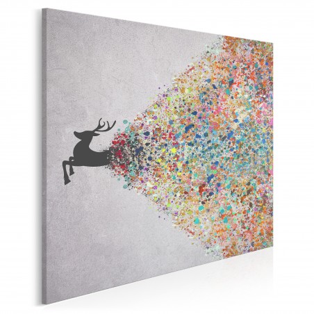 Gejzer ekspresji - nowoczesny obraz na płótnie - 80x80 cm