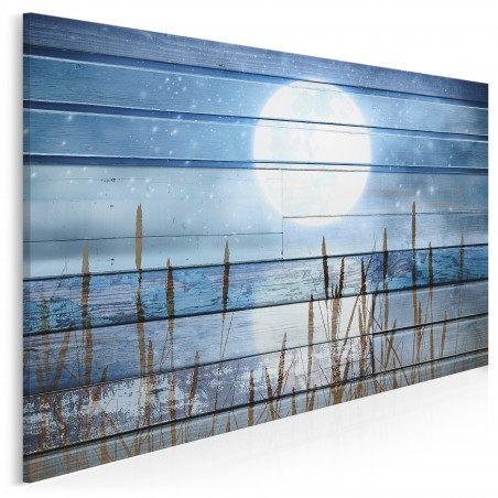 Księżycowy dryf - nowoczesny obraz na płótnie - 120x80 cm