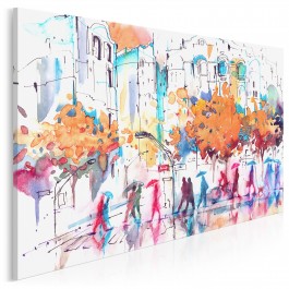 Antropologia codzienności - nowoczesny obraz na płótnie - 120x80 cm