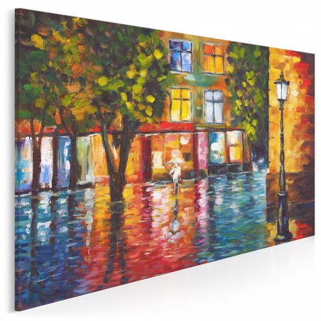 Płynący trotuar - nowoczesny obraz na płótnie - 120x80 cm