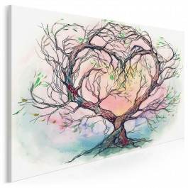 Drzewo miłości - nowoczesny obraz na płótnie - 120x80 cm Drzewo miłości - nowoczesny obraz na płótnie - 120x80 cm
