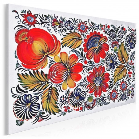 Folklove - nowoczesny obraz na płótnie - 120x80 cm