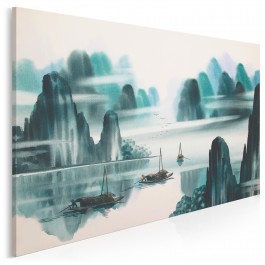 Wielki połów - nowoczesny obraz na płótnie - 120x80 cm