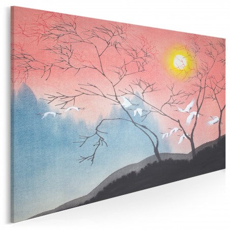 Pożegnanie z Japonią - nowoczesny obraz na płótnie - 120x80 cm