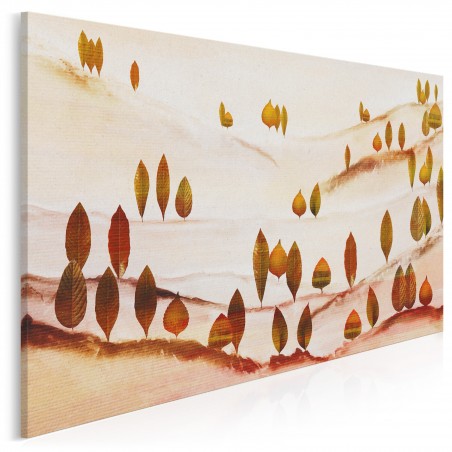 Las liściasty - nowoczesny obraz do sypialni - 120x80 cm