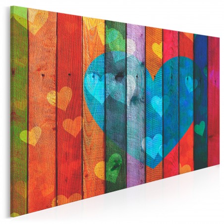 Dziesięć przykazań miłości - nowoczesny obraz do sypialni - 120x80 cm