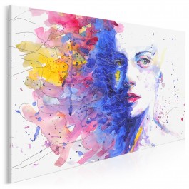 Druga twarz - nowoczesny obraz na płótnie - 120x80 cm Druga twarz - nowoczesny obraz na płótnie - 120x80 cm