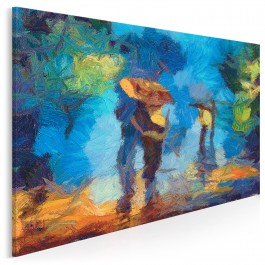 Rozmowy o miłości - nowoczesny obraz na płótnie - 120x80 cm