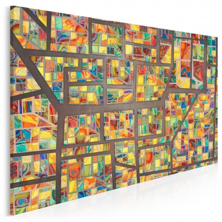 Szkiełko i oko - nowoczesny obraz na płótnie - 120x80 cm
