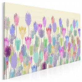 Lawendowa weranda - nowoczesny obraz na płótnie - 120x80 cm