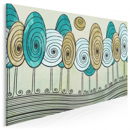 Koleje losu - nowoczesny obraz na płótnie - 120x80 cm