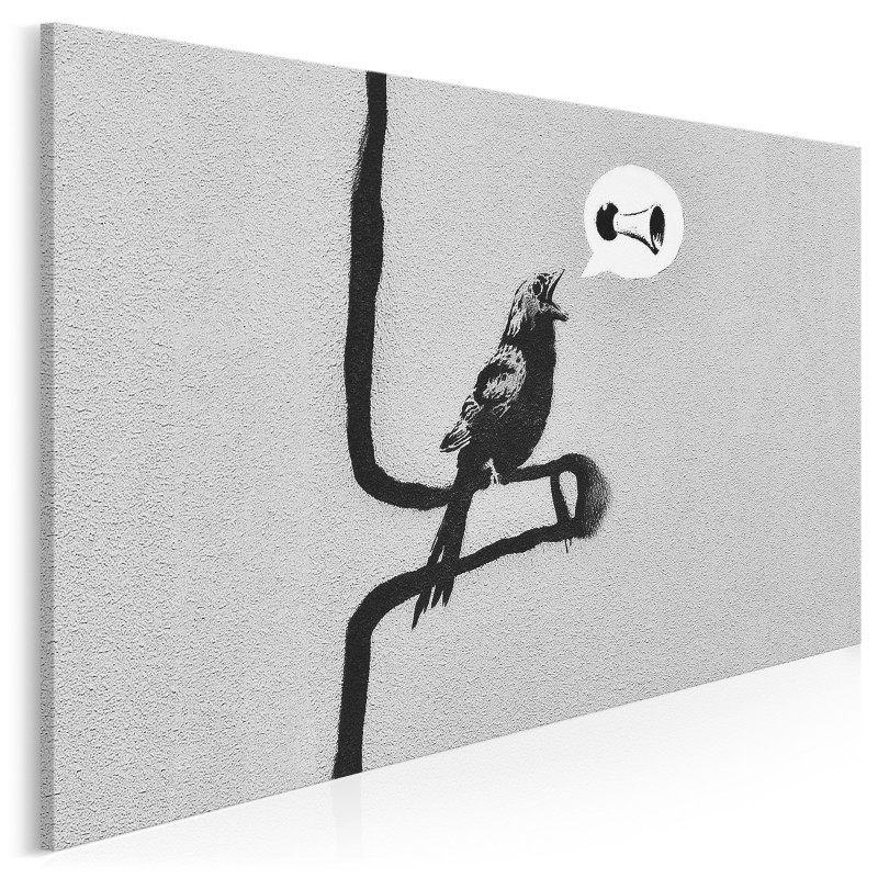Banksy - Ptak - nowoczesny obraz na płótnie Banksy - Ptak - nowoczesny obraz na płótnie