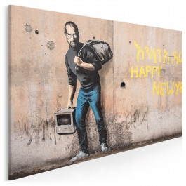 Banksy - Steve Jobs - nowoczesny obraz na płótnie - 120x80 cm