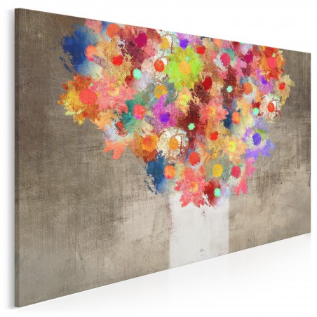 Fontanna kolorów - nowoczesny obraz na płótnie - 120x80 cm
