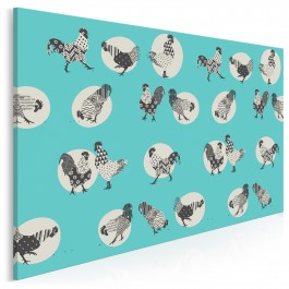 Kurka wodna - nowoczesny obraz na płótnie - 120x80 cm