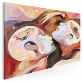 Uniwersum refleksji - nowoczesny obraz na płótnie - 120x80 cm