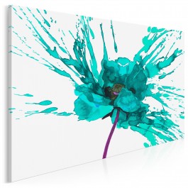 Namiętność turkusu - nowoczesny obraz na płótnie - 120x80 cm