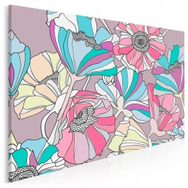 Kwiatostan - nowoczesny obraz na płótnie - 120x80 cm
