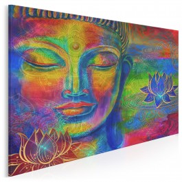 Medytujący Budda - nowoczesny obraz na płótnie - 120x80 cm