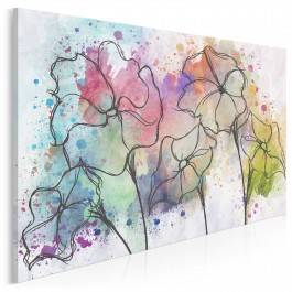 Kocha, lubi, szanuje - nowoczesny obraz na płótnie - 120x80 cm