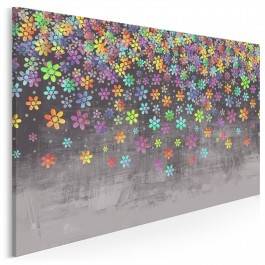 Deszcz kwiatów - nowoczesny obraz na płótnie - 120x80 cm