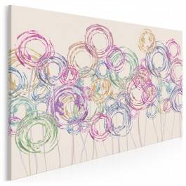 Wirujące piękno - nowoczesny obraz na płótnie - 120x80 cm