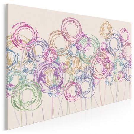 Wirujące piękno - nowoczesny obraz na płótnie - 120x80 cm