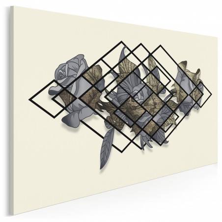 Blaski i cienie - nowoczesny obraz na płótnie - 120x80 cm