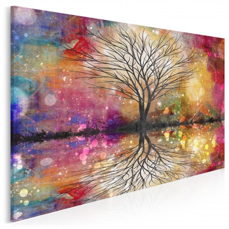 Leśna przepowiednia - nowoczesny obraz na płótnie - 120x80 cm