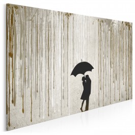Miłosna enklawa - nowoczesny obraz na płótnie - 120x80 cm