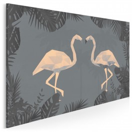 Zwrotnikowy tandem - nowoczesny obraz na płótnie - 120x80 cm Zwrotnikowy tandem - nowoczesny obraz na płótnie - 120x80 cm