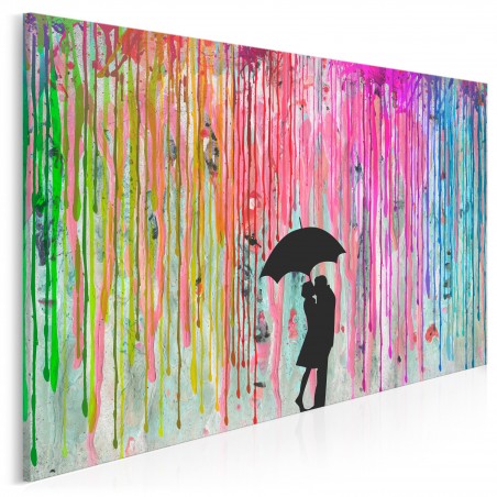Miłosny azyl - nowoczesny obraz na płótnie - 120x80 cm