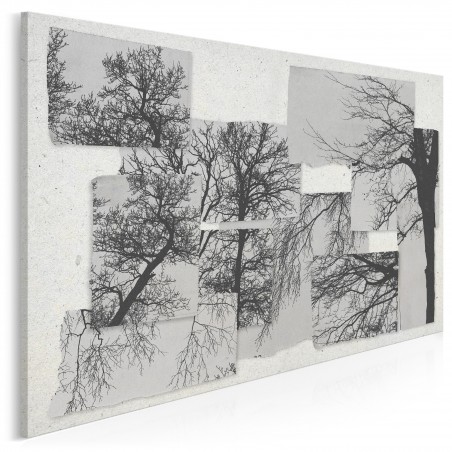 Zapiski matki natury  - nowoczesny obraz na płótnie - 120x80 cm