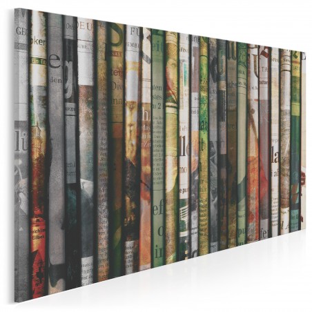 Poranna prasa - nowoczesny obraz na płótnie - 120x80 cm